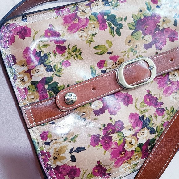 Patricia Nash Antq Rose Venezia Leather Crossbody - Picture 6 of 7